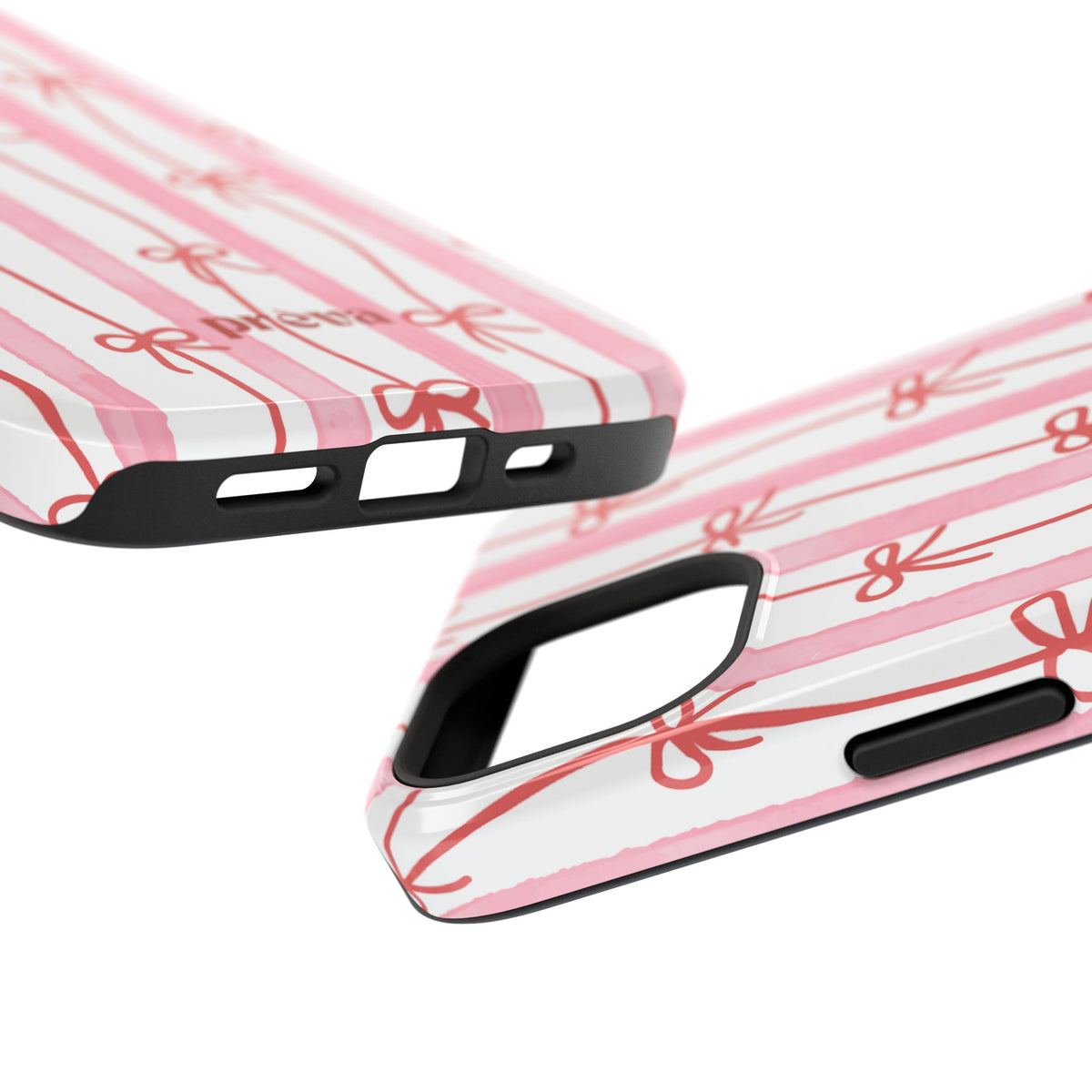 Pink Bow Chain Phone Case