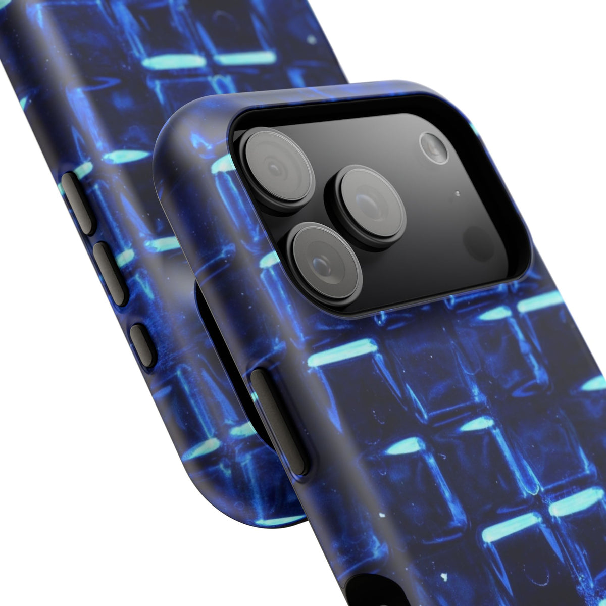 Blue Glass Tile Impact-Resistant Phone Case