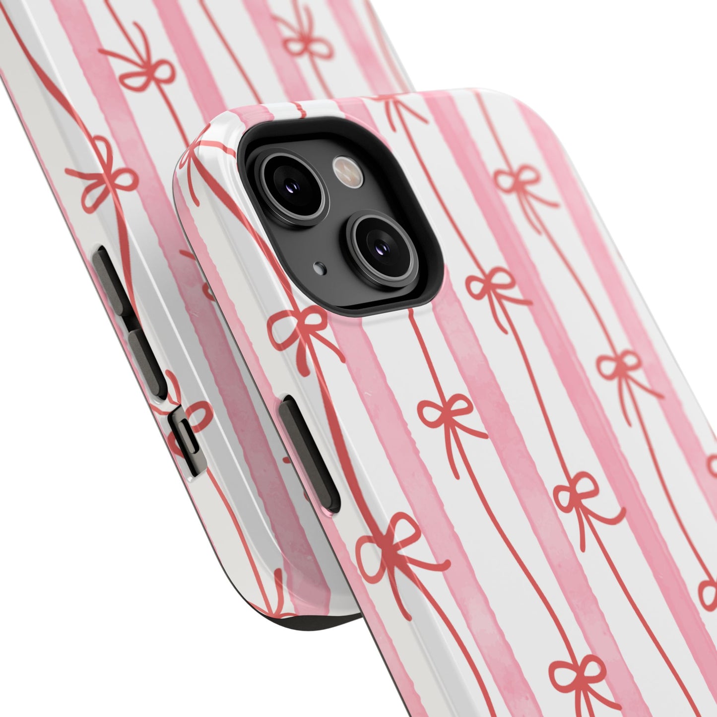 Pink Bow Chain Phone Case