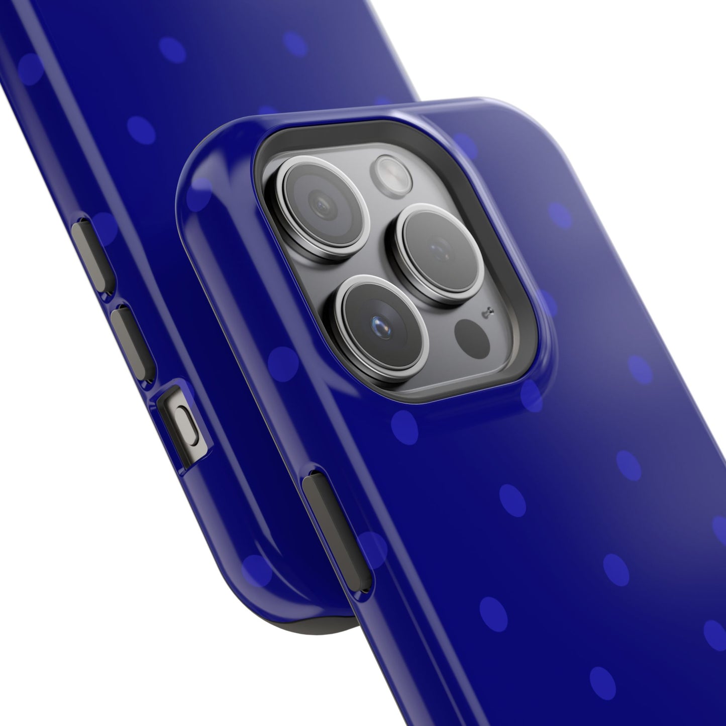 Dark Blue Polka Dots Phone Case