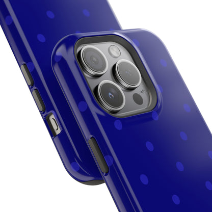 Dark Blue Polka Dots Phone Case