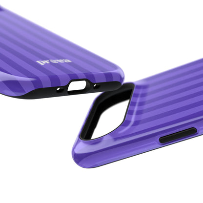Dark Purple Stripes Phone Case