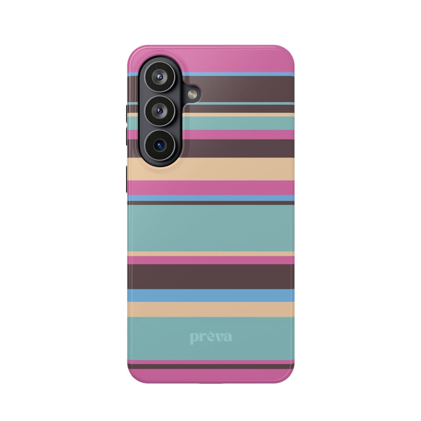 Cocoa Palm Stripes Phone Case