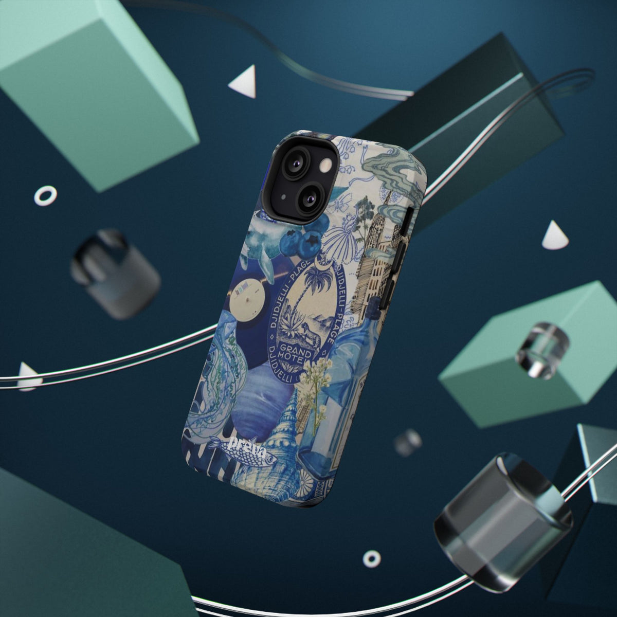 Blue Night Collage Phone Case