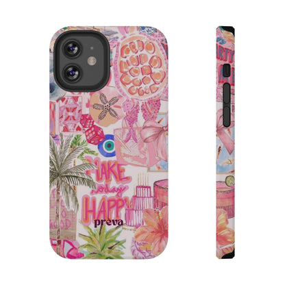 Pink Tropical Collage Phone Case