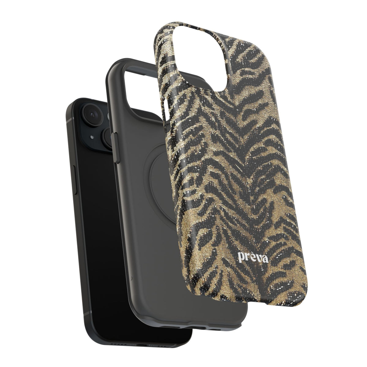 Phone Case — Impact‑Resistant Tiger Print Rug Texture