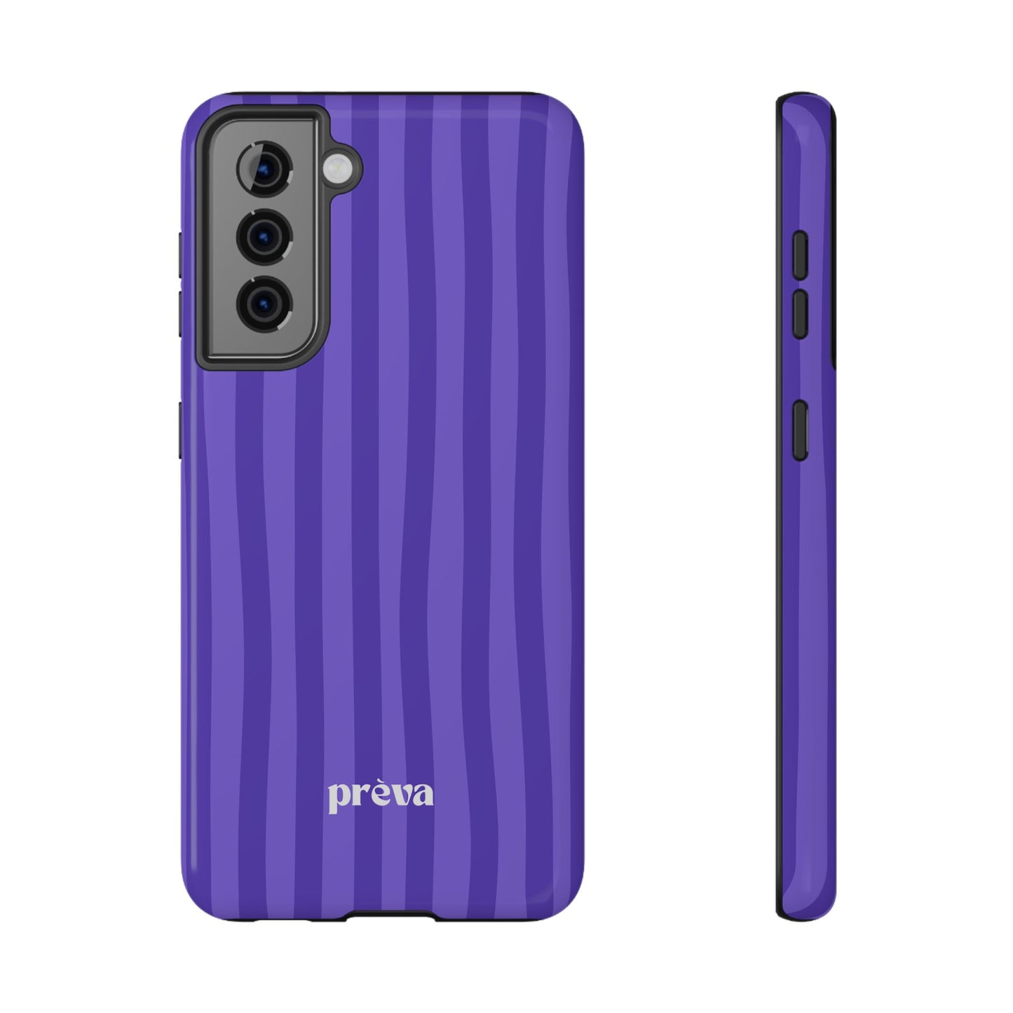 Dark Purple Stripes Phone Case