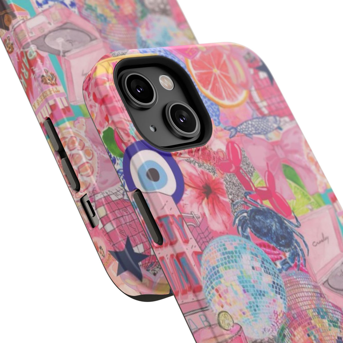 Floral & Pink Collage Phone Case