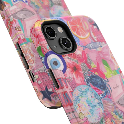 Floral & Pink Collage Phone Case