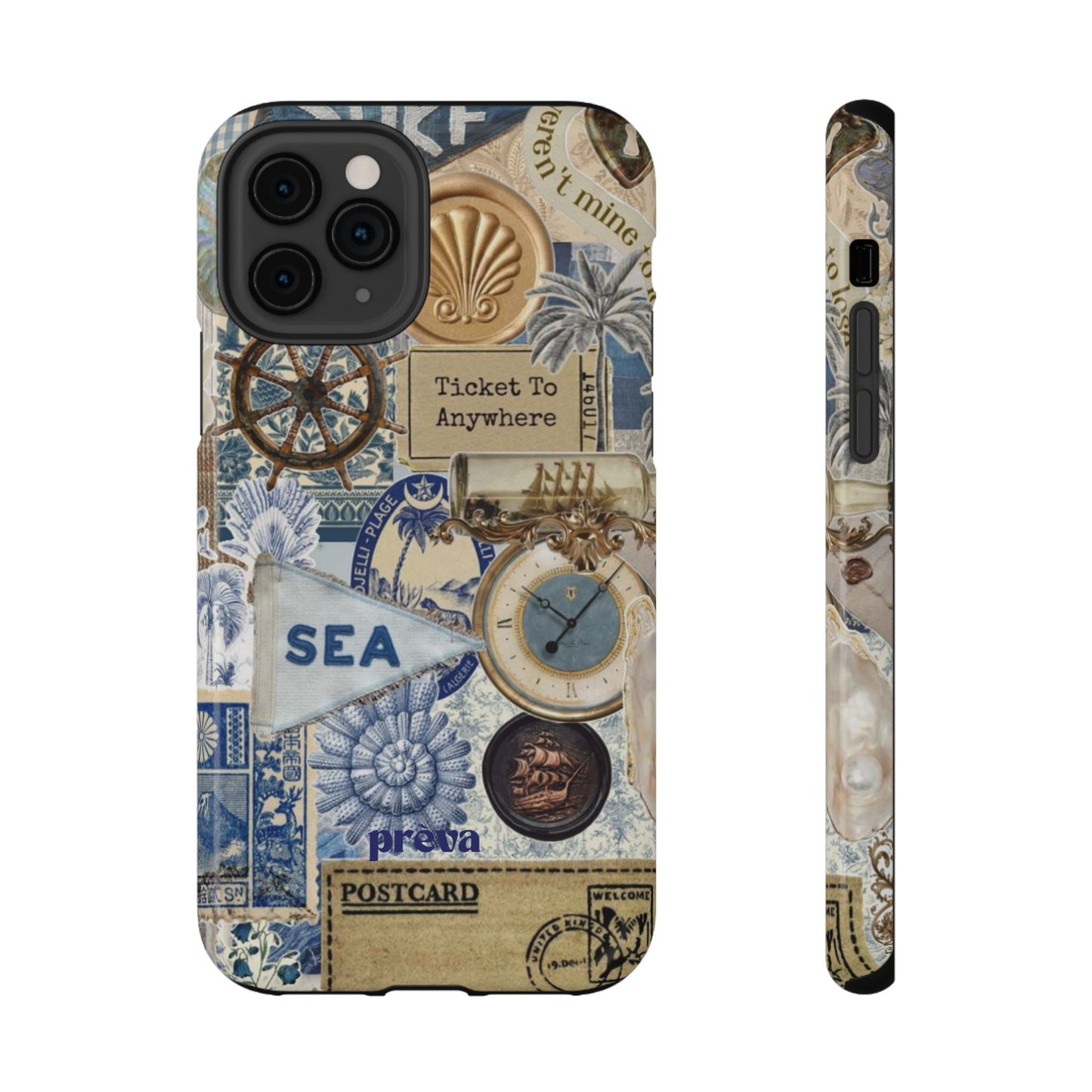 Neutral Travel Collage Phone Case