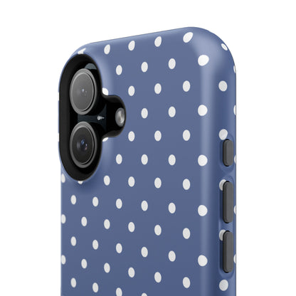 Navy Polka Dot Phone Case