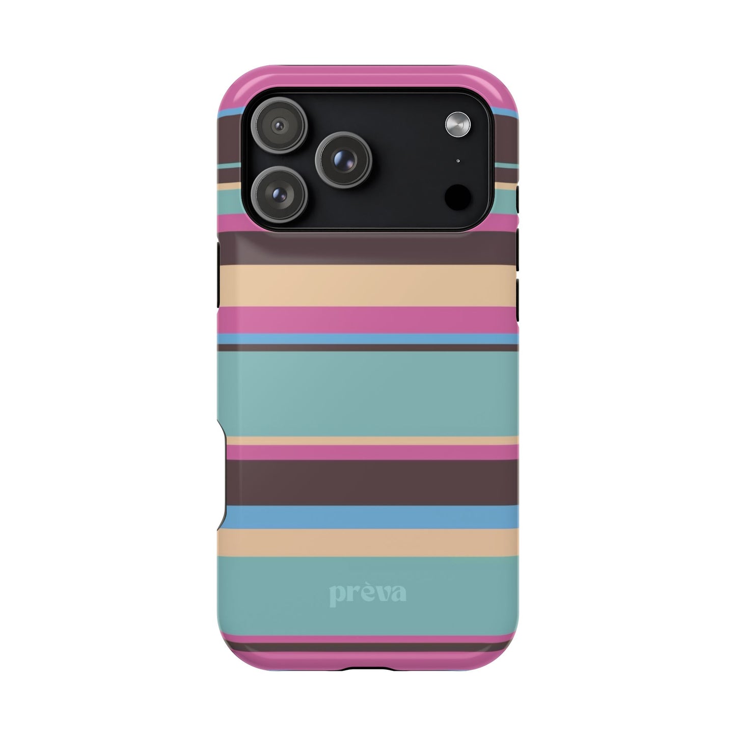 Cocoa Palm Stripes Phone Case