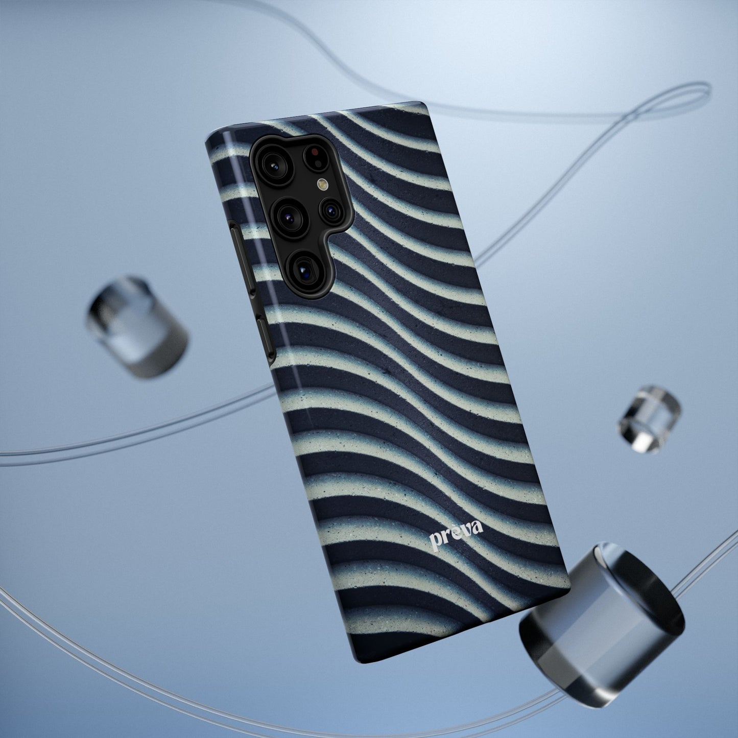 Navy Waves Phone Case