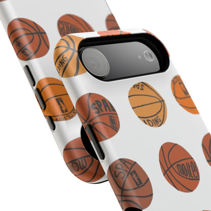 White Basketball Phone Case