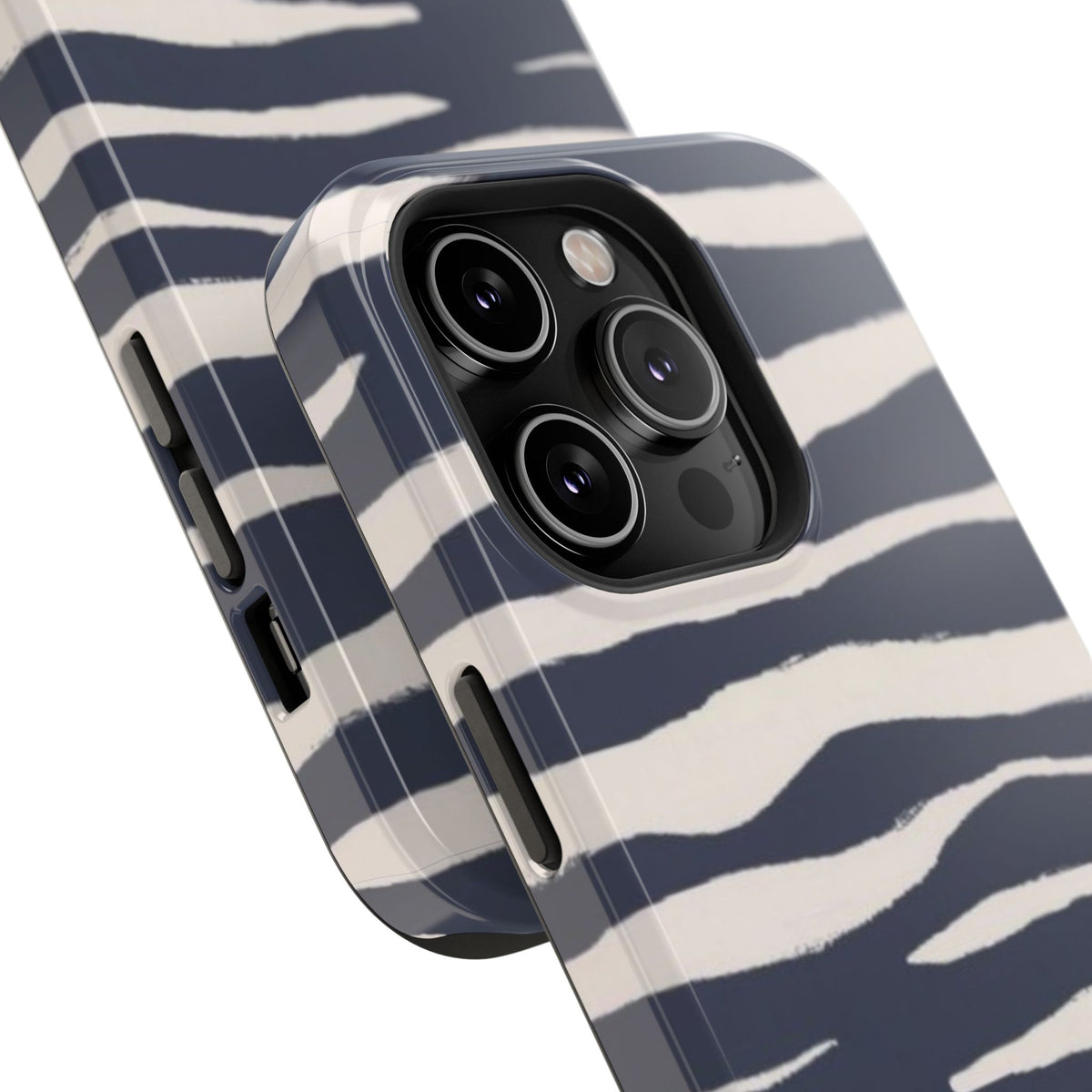 Navy & Cream Zebra Phone Case