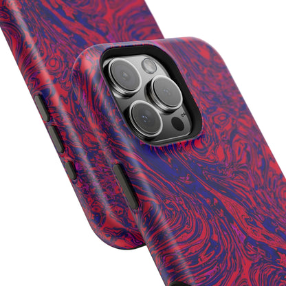 Marbled Red & Purple Impact Phone Case