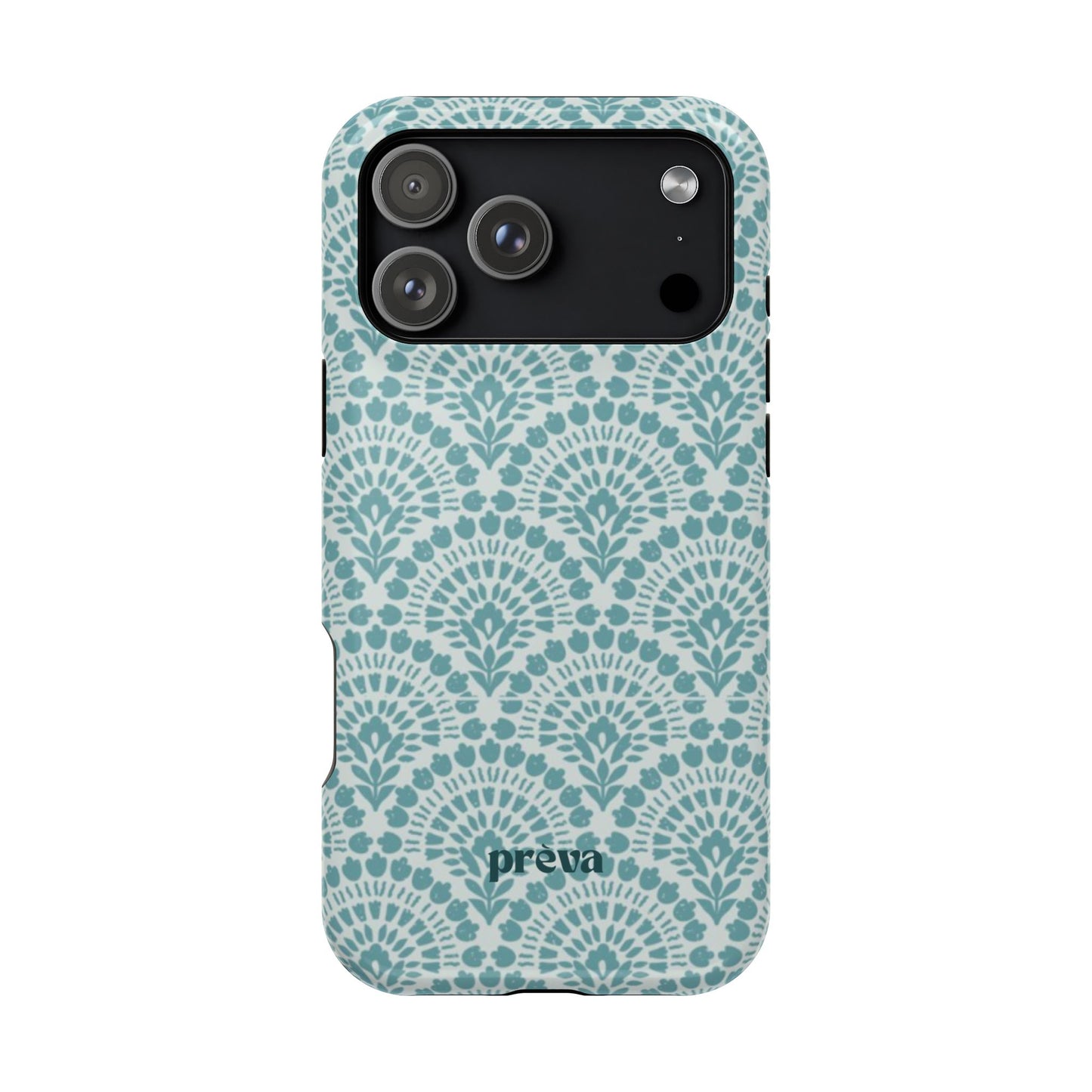 Aqua Lace Pattern Phone Case
