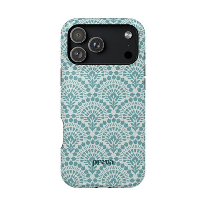 Aqua Lace Pattern Phone Case