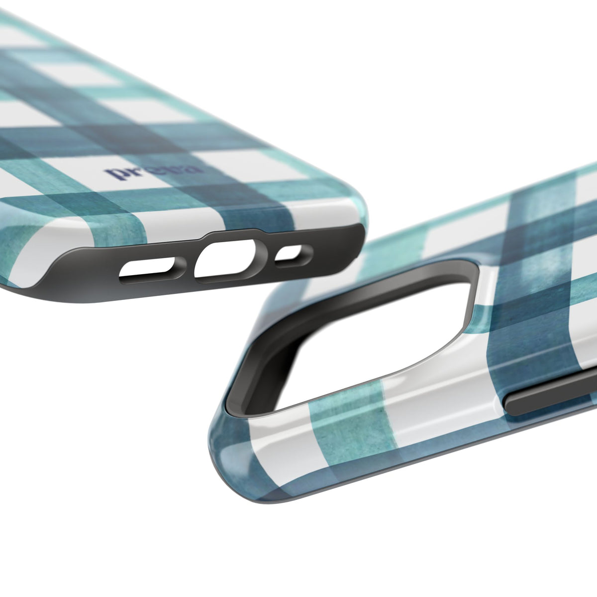 Teal Plaid Phone Case