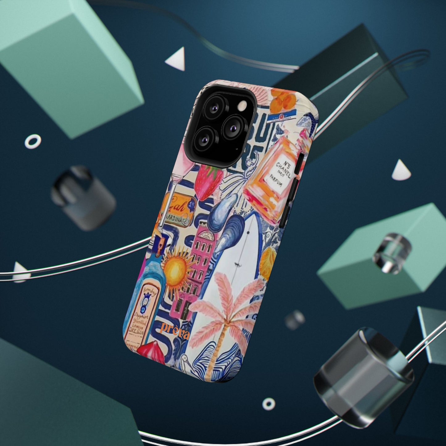 Tropical Beach Collage Phone Case