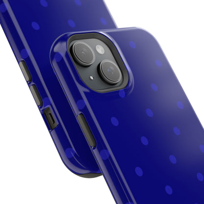Dark Blue Polka Dots Phone Case
