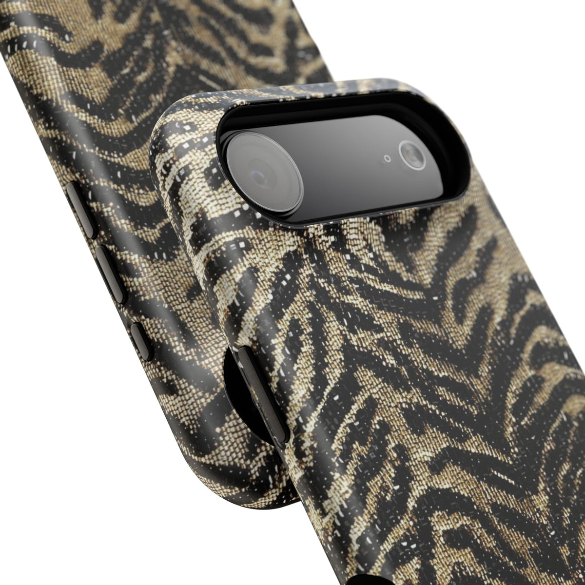 Phone Case — Impact‑Resistant Tiger Print Rug Texture