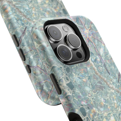 Marbled Seafoam Impact-Resistant Phone Case