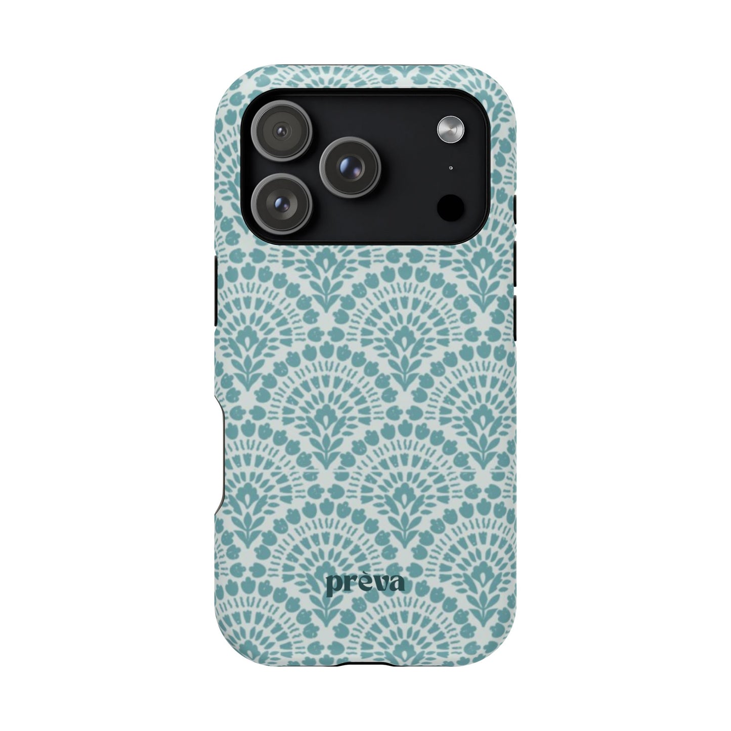 Aqua Lace Pattern Phone Case