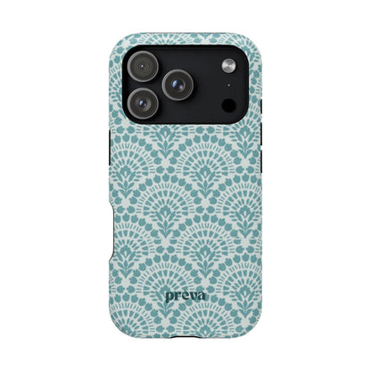 Aqua Lace Pattern Phone Case