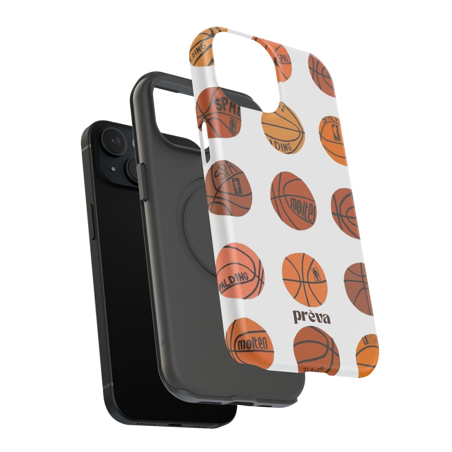 White Basketball Phone Case