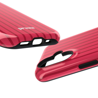 Pinky Red Stripes Phone Case