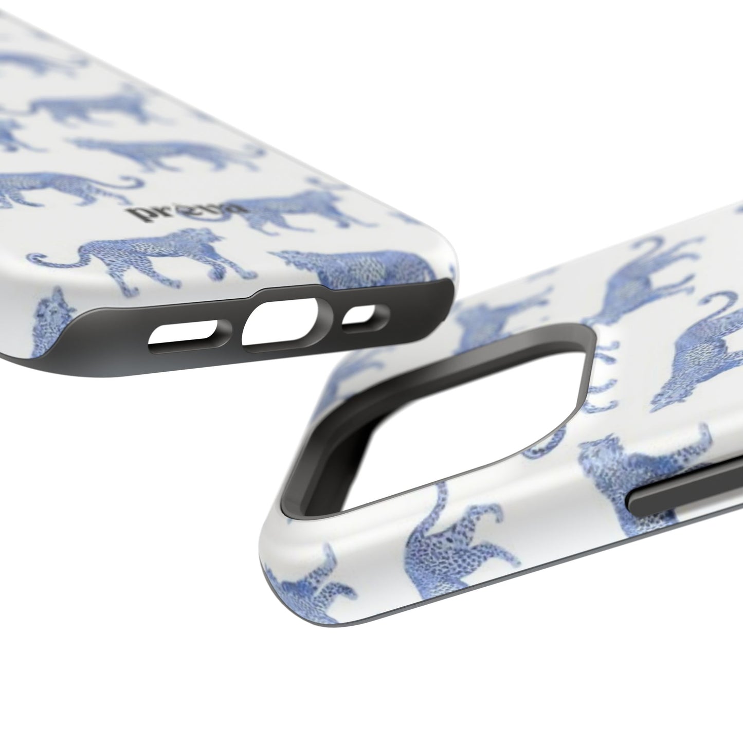 Blue Leopard Pattern Phone Case