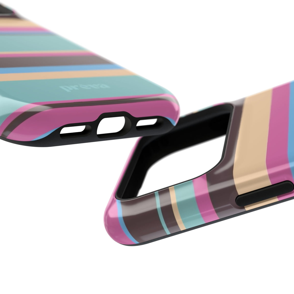 Cocoa Palm Stripes Phone Case
