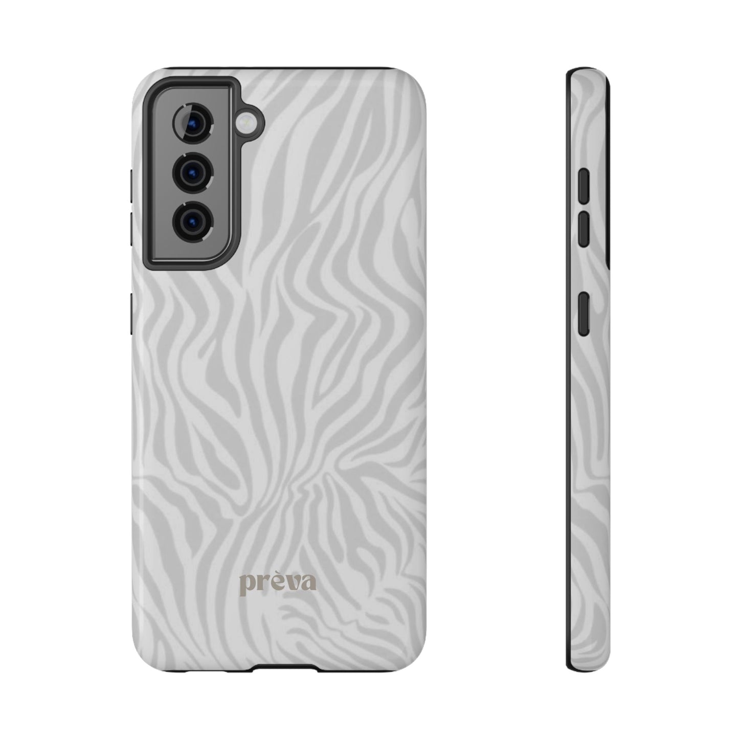 Zebra White Wave Phone Case