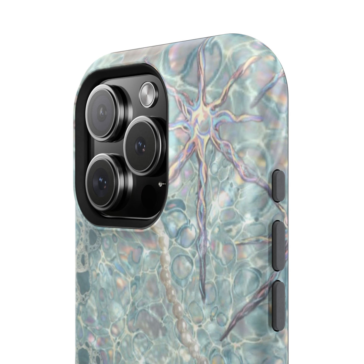 Marbled Seafoam Impact-Resistant Phone Case
