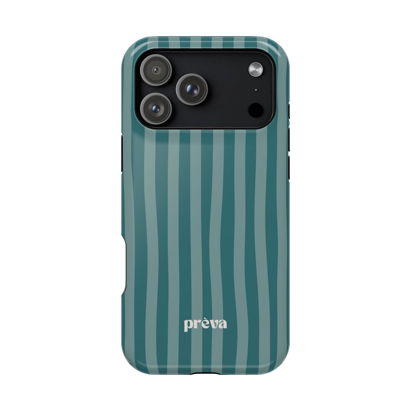 Striped Teal Phone Case
