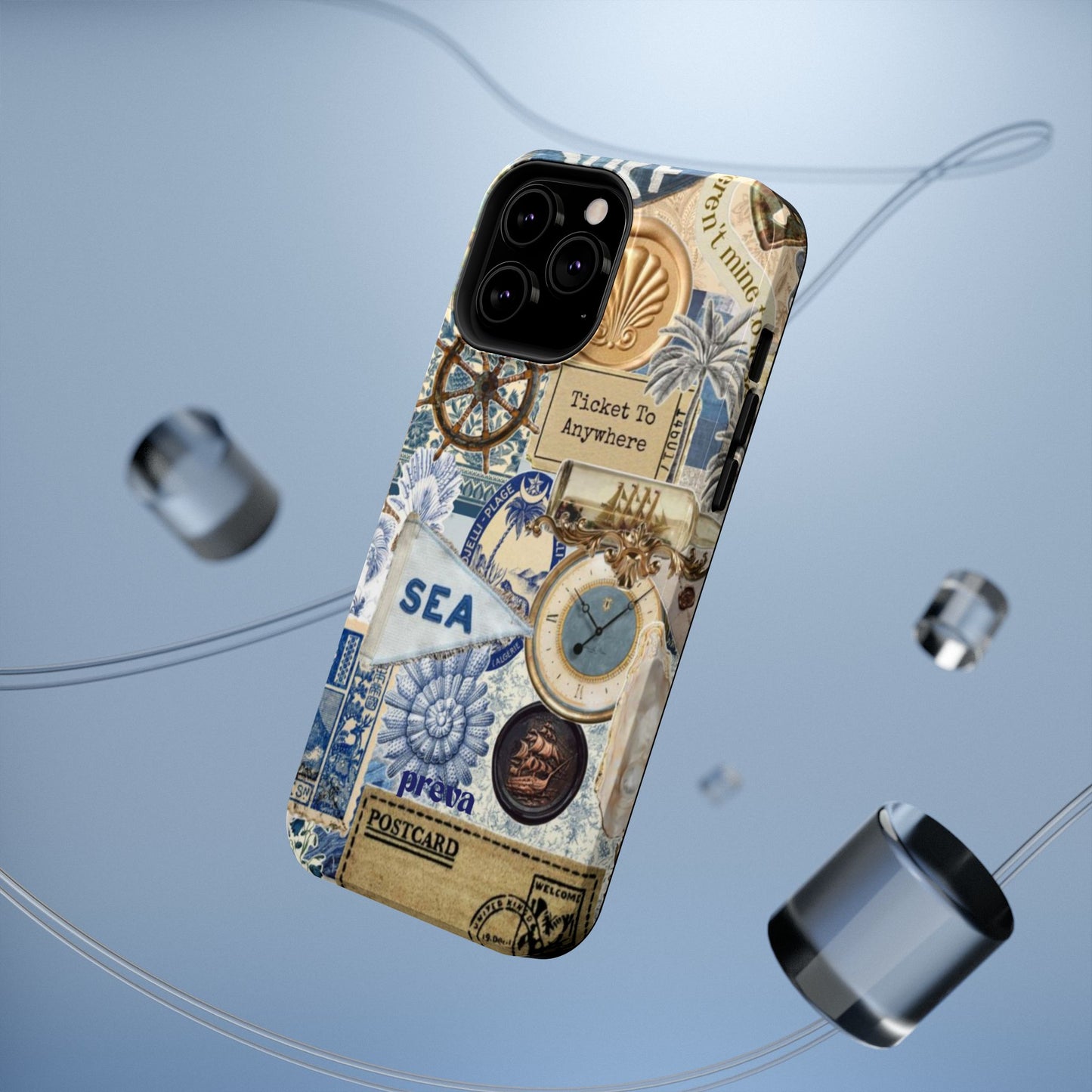 Neutral Travel Collage Phone Case