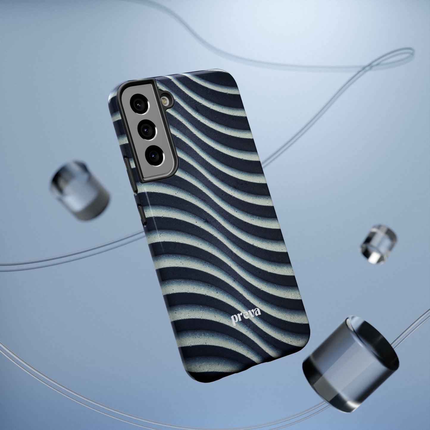 Navy Waves Phone Case