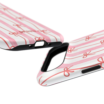 Pink Bow Chain Phone Case