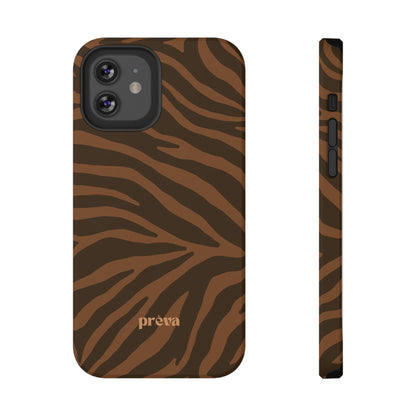 Brown Tiger Stripe Phone Case