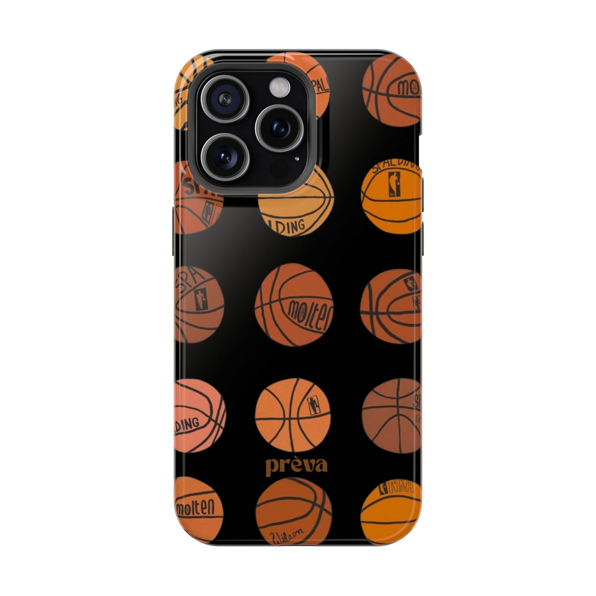 Black Basketball Phone Case
