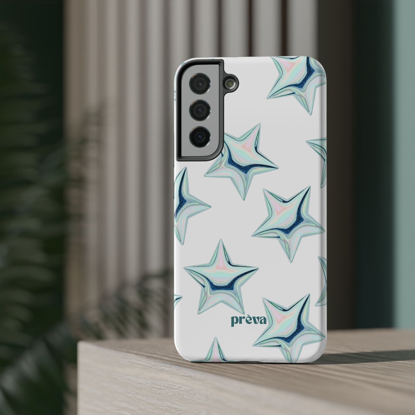 White Starburst Phone Case