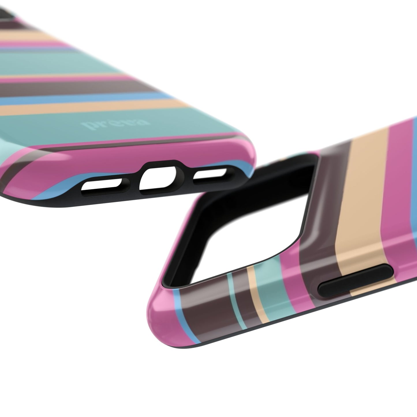 Cocoa Palm Stripes Phone Case