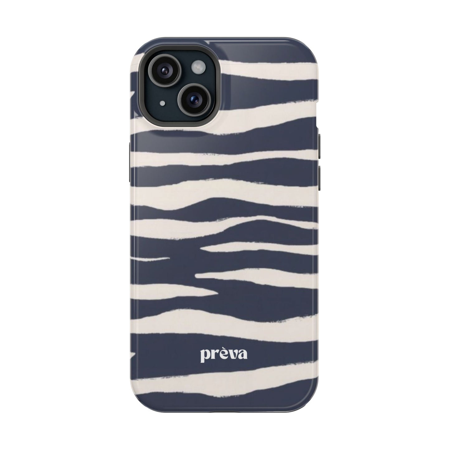 Navy & Cream Zebra Phone Case