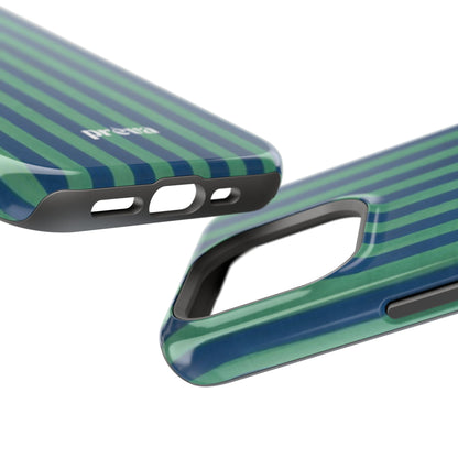Green & Blue Stripes Phone Case
