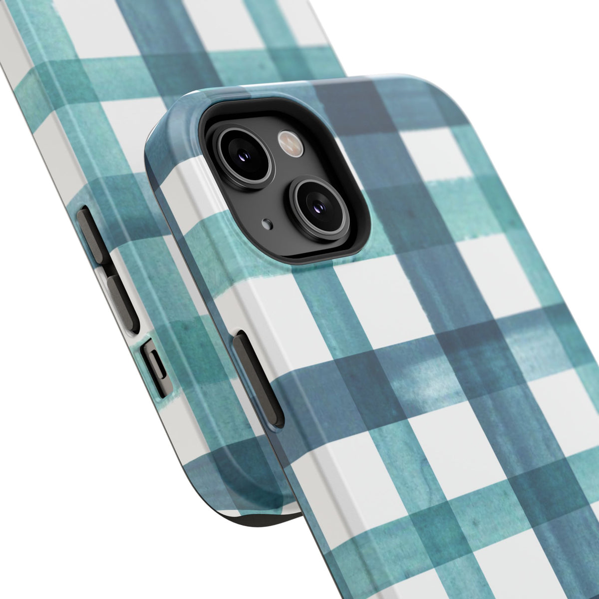Teal Plaid Phone Case