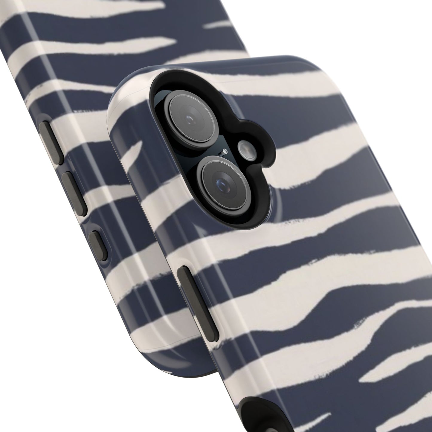Navy & Cream Zebra Phone Case