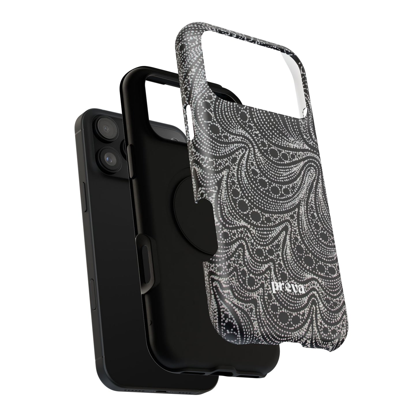 Abstract Midnight Lace Phone Case