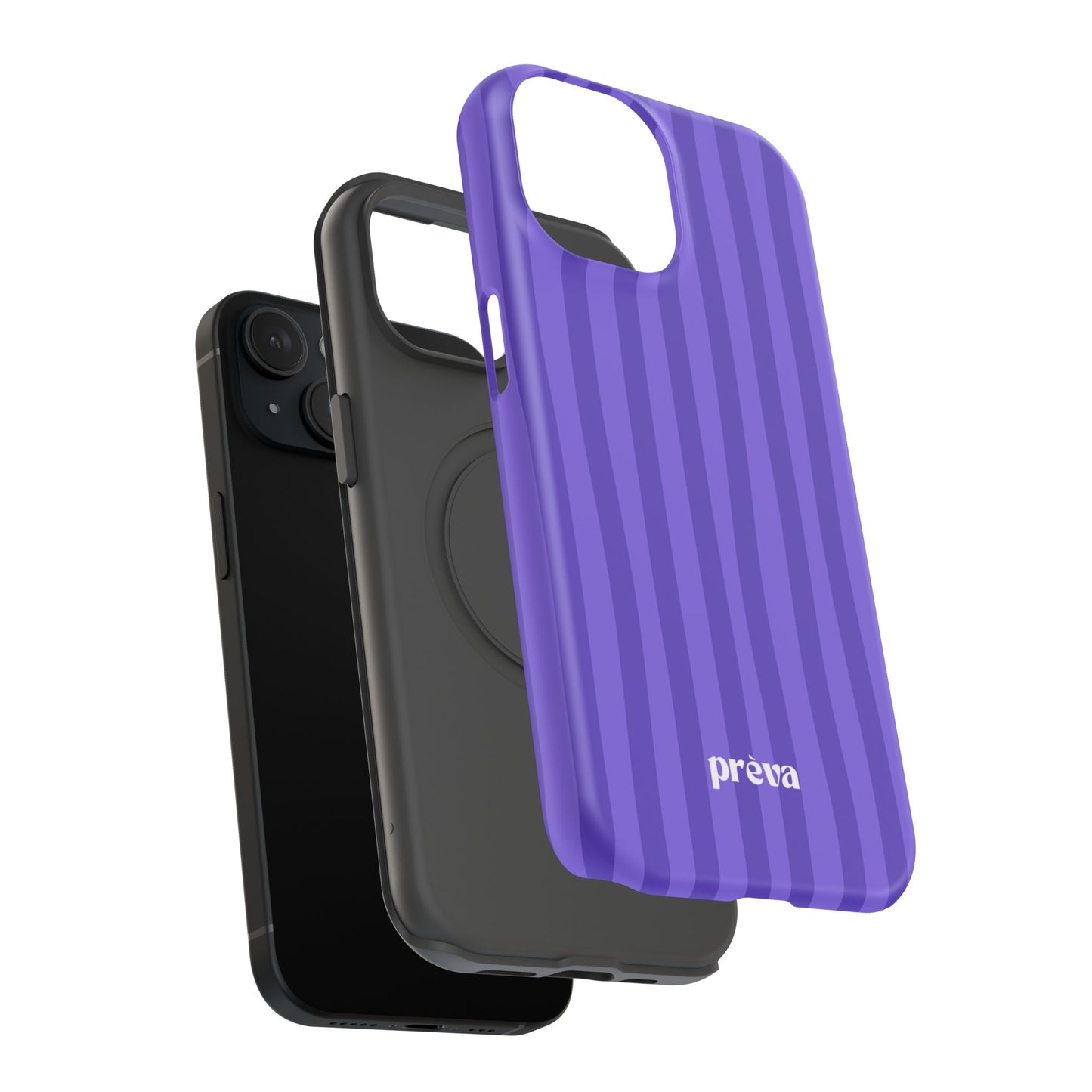 Dark Purple Stripes Phone Case