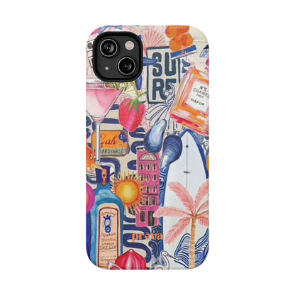 Tropical Beach Collage Phone Case